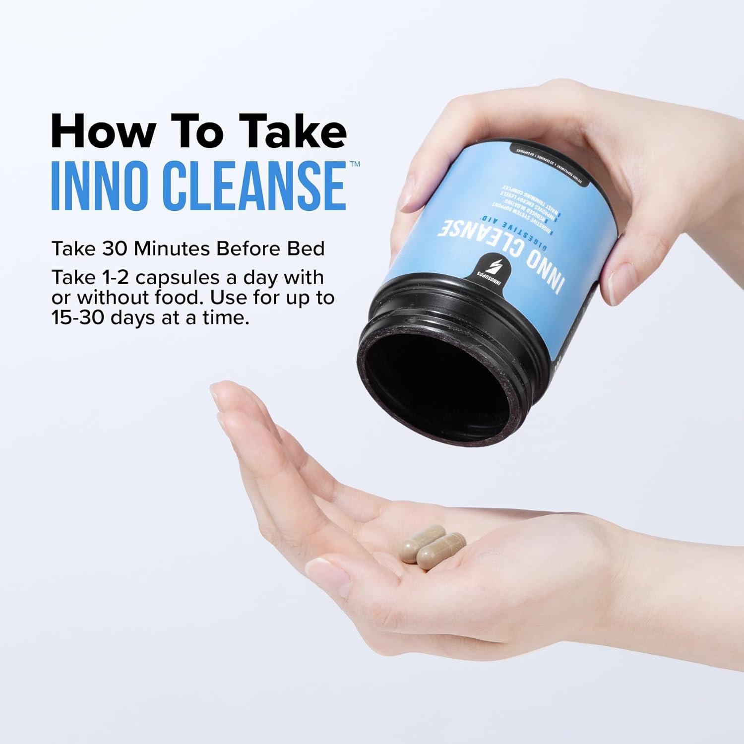 Inno Cleanse - Waist Trimming Complex | Digestive System Support & Aid | Reduced Bloating | Improves Energy Levels | Gluten Free, Vegan Friendly - Image 4