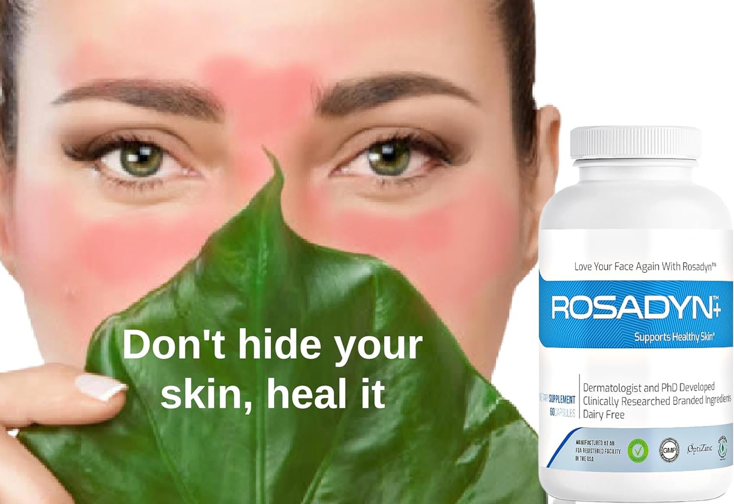 Rosacea Skin Care Supplement for Redness of Face, Eye and Nose | Targets The Root Cause of Symptoms - Image 7