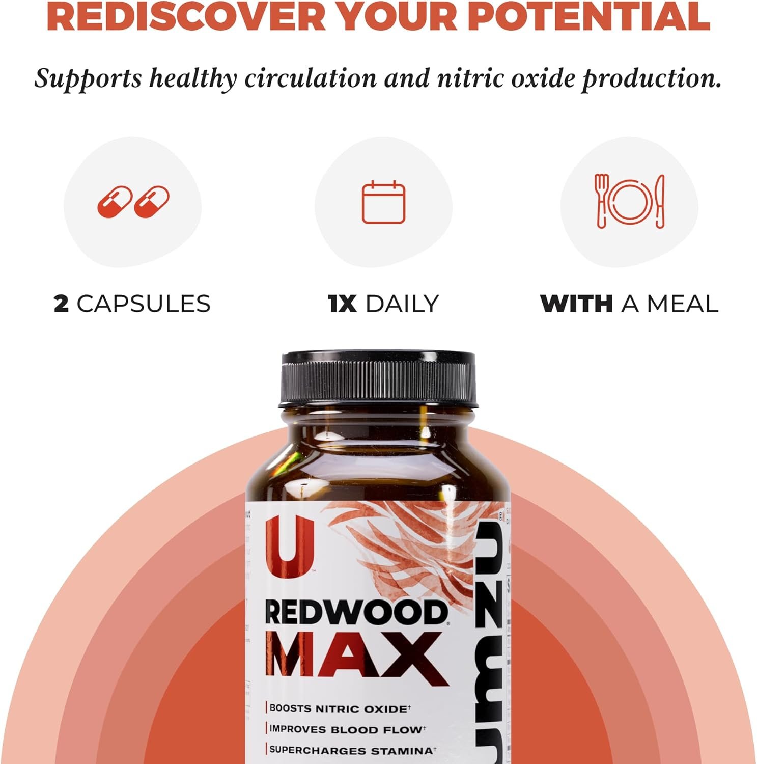 UMZU Redwood Max Nitric Oxide Booster, 1-Month Supply – Advanced Nitric Oxide Supplement with Fitnox Blend, Pine Bark, Resveratrol & Tart Cherry – Promotes Healthy Circulation, Energy and Recovery - Image 5