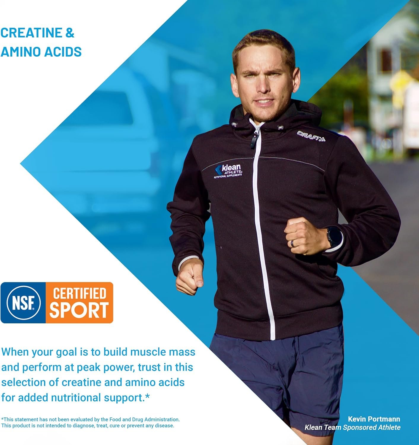 Klean Athlete Klean Creatine - Supports Muscle Strength, Performance & Recovery from Strenuous Exercise* - NSF Certified for Sport - 11.1 Ounces - Unflavored - Image 5