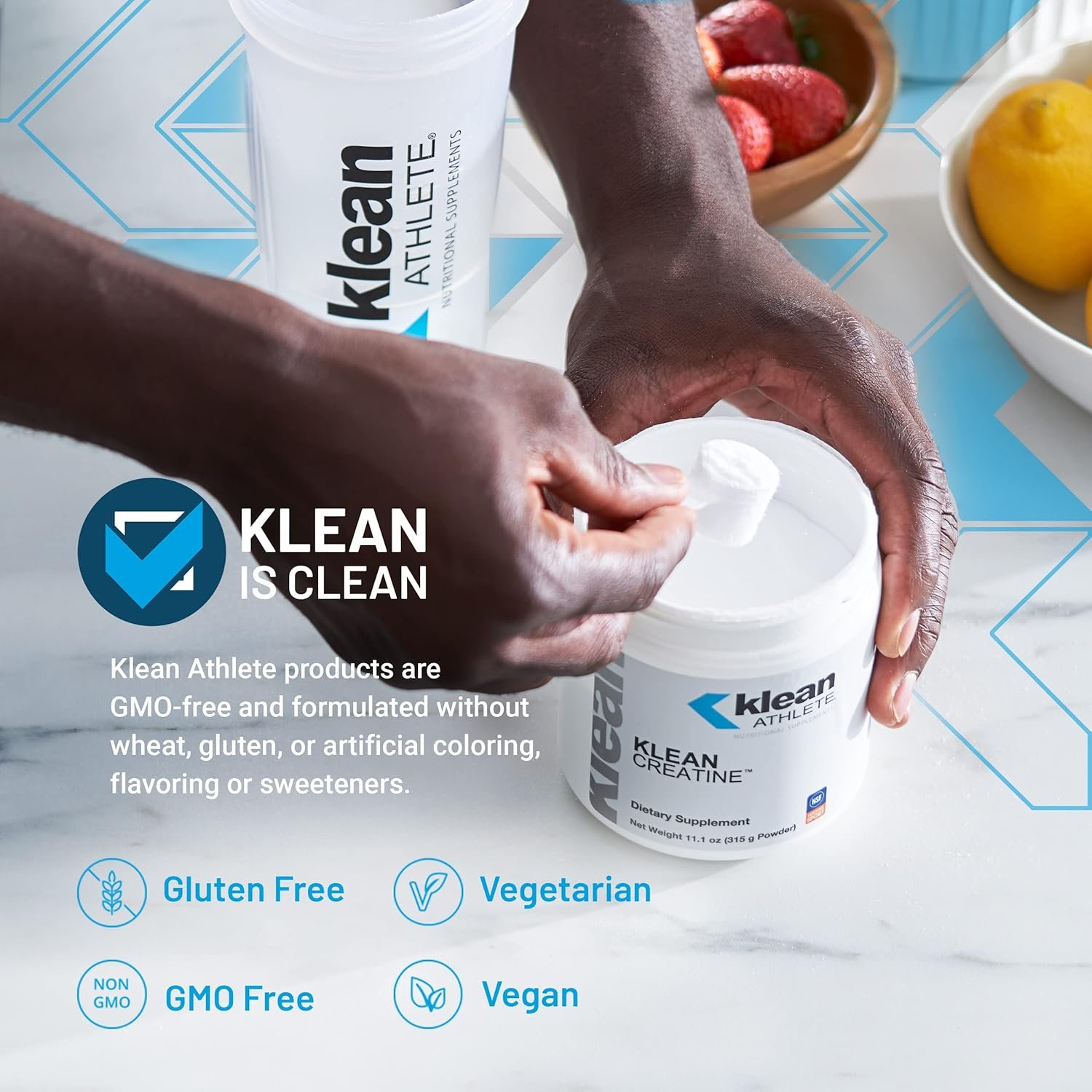 Klean Athlete Klean Creatine - Supports Muscle Strength, Performance & Recovery from Strenuous Exercise* - NSF Certified for Sport - 11.1 Ounces - Unflavored - Image 3