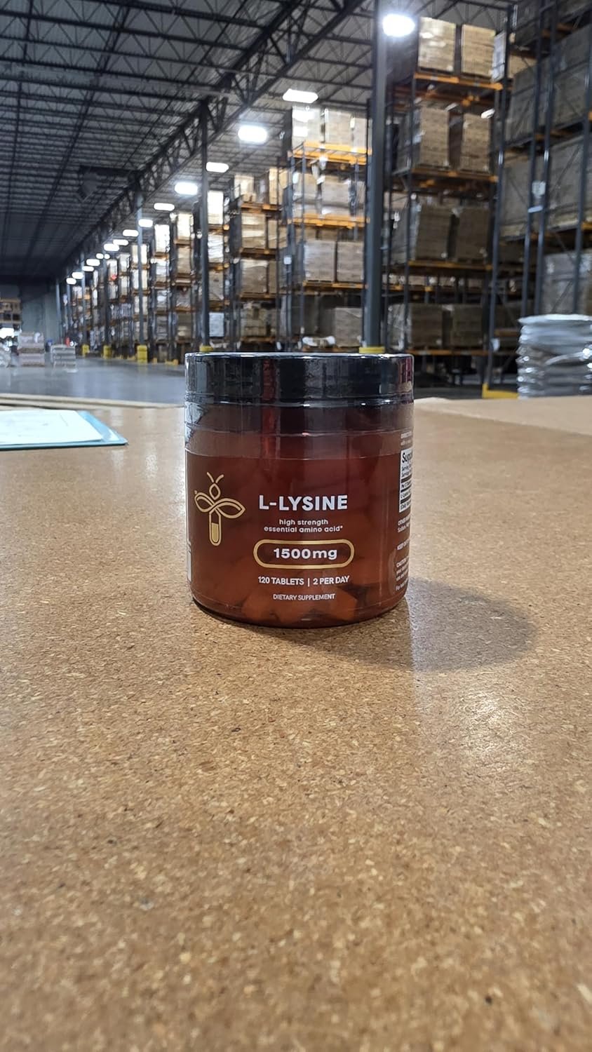 Herstat L-Lysine 1500mg | High Potency Essential Amino Acid, Vegetable Tablets, 120ct - Image 2