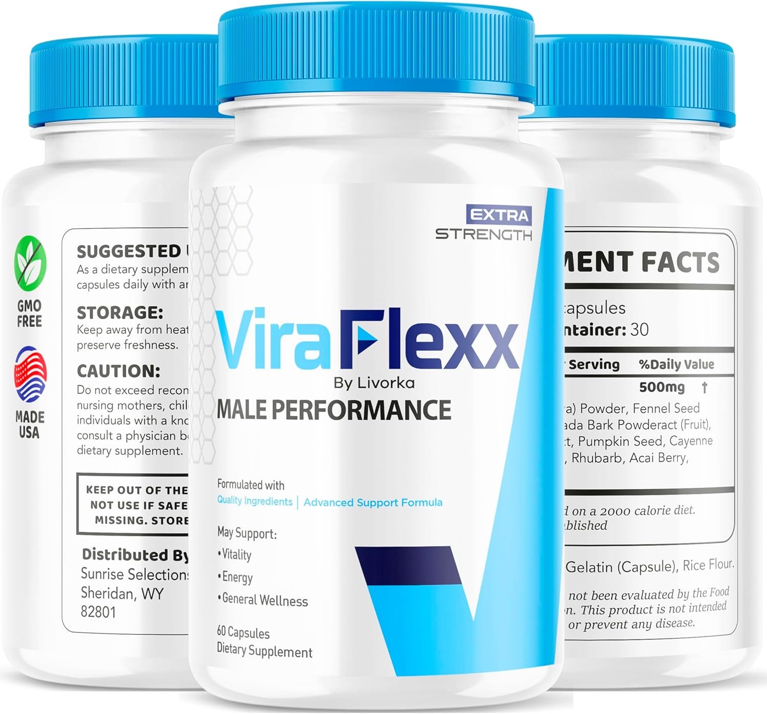 (3 Pack) ViraFlexx Pro Capsules for Men, Original ViraFlexx Pro Male Support Pills All Natural Support Overall Health, ViraFlex Premium Advanced Formula, Vira Flexx Reviews, 180 Capsules for 3 Months - Image 8