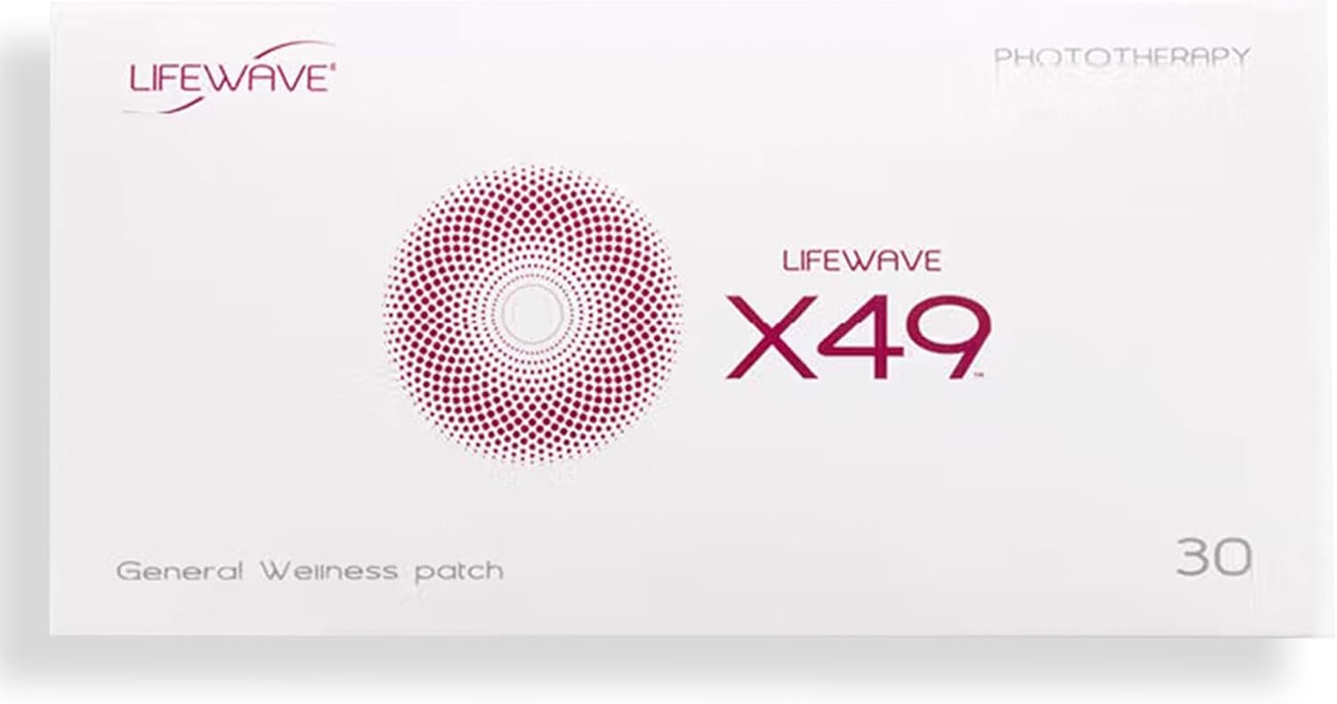 LifeWave X49 Patches - Promotes Performance, Strength & Stamina - Supports Maintaining a Healthy Weight Through Diet and Exercise Programs - No Drugs or Stimulants - Non-Transdermal - 30 Patches