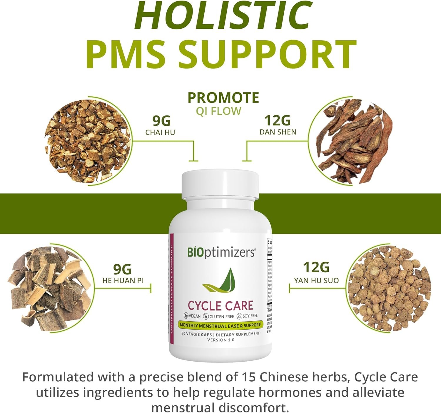 BIOptimizers - Cycle Support - Period Support Supplement for Women - Bloating and Cramping Menstrual Relief - 90 Capsules - Image 3