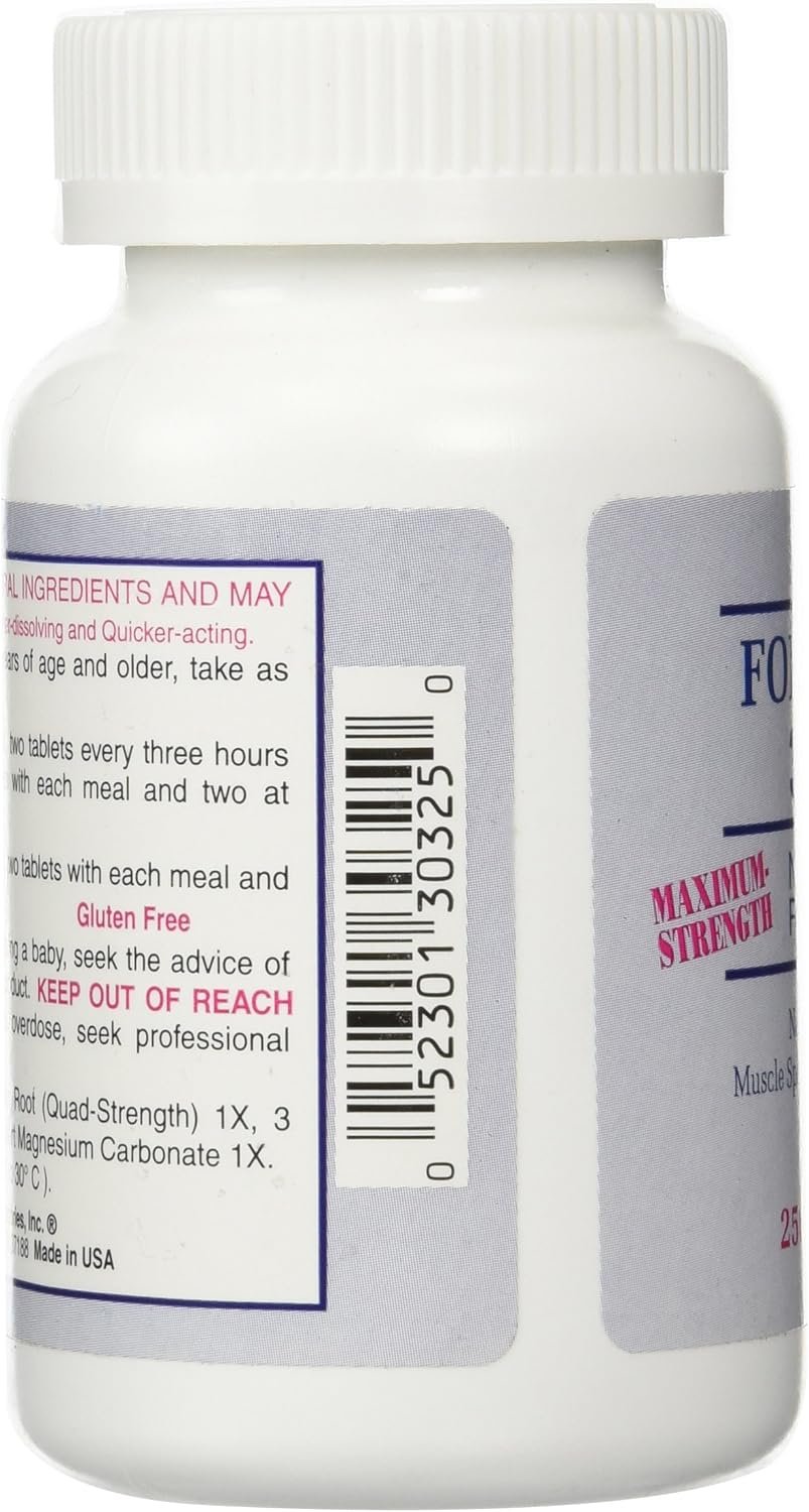 Dee Cee Labs Formula 303 Maximum Strength All-Natural Relaxant Tablets, 250 Tablets; All-Natural Relaxant containing Magnesium for Sore Muscles, Passion Flower, and Valerian Root - Image 4